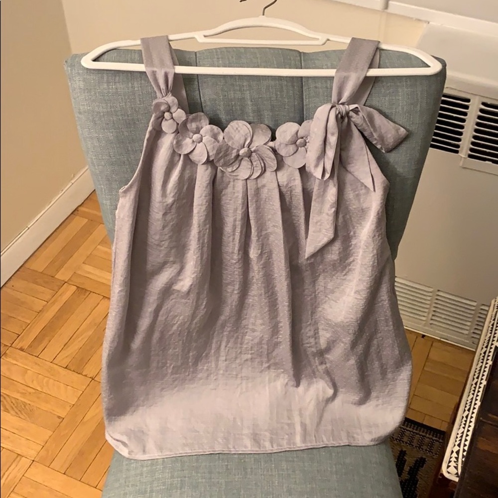 Loft Tank Top with flower detail
